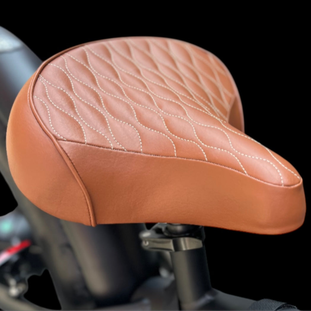 cruiser fahrradsattel Luxuriöser, gesteppter Cooler King-Sattel – Cooler King eBikes