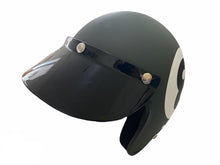 Load image into Gallery viewer, Cooler King Helmet - Lucky 8 Ball - Matt Black / Slate Grey - Black Lined