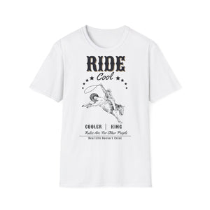 T-shirt unisexe doux REAL LIFE COOLER KING