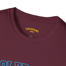 Laden Sie das Bild in den Galerie-Viewer, Cooler King Fighter Claret and Blue Unisex Softstyle T-Shirt - Casual Streetwear Tee