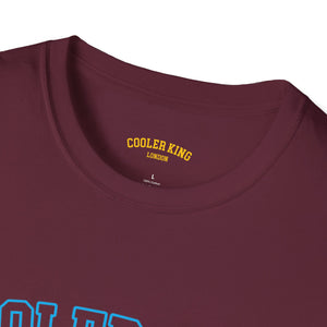 Cooler King Fighter Claret and Blue Unisex Softstyle T-Shirt - Casual Streetwear Tee