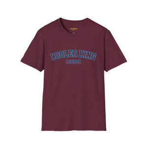 Cooler King Fighter Claret and Blue Unisex Softstyle T-Shirt - Casual Streetwear Tee
