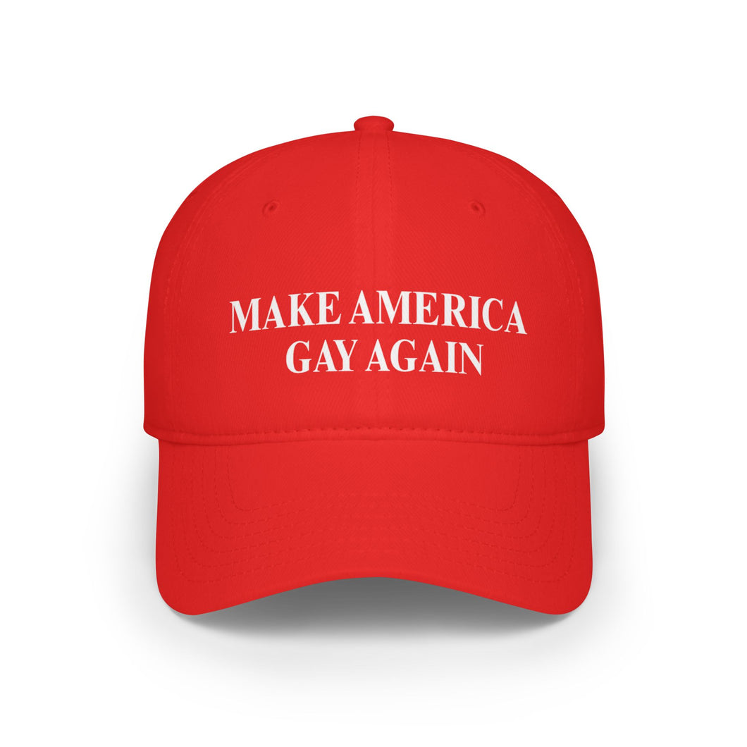 Make America Gay Again Baseball Cap - Humorous Hat to Annoy Your Neighbours, Pride Cap, LGBTQ+ Hat, Unisex Sports Cap, Funny Gift, Summer Accessory