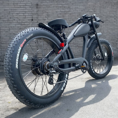 NEW: Cooler King 1500ST BLACK EDITION eBike - 52v Retro Style Electric Bike