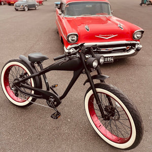 UK DISPLAY MODEL - Cooler King 750ST8 Black Edition eBike - 48v, Retro Style Electric Bike