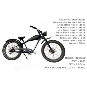 NEW: Cooler King 1500S eBike - 52v, Retro Style Electric Bike