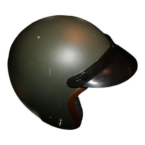 Display Cooler King Helmet - Matt Green - Tan Lined