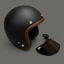 Load image into Gallery viewer, Cooler King Helmet - Matt Black - Tan Lined
