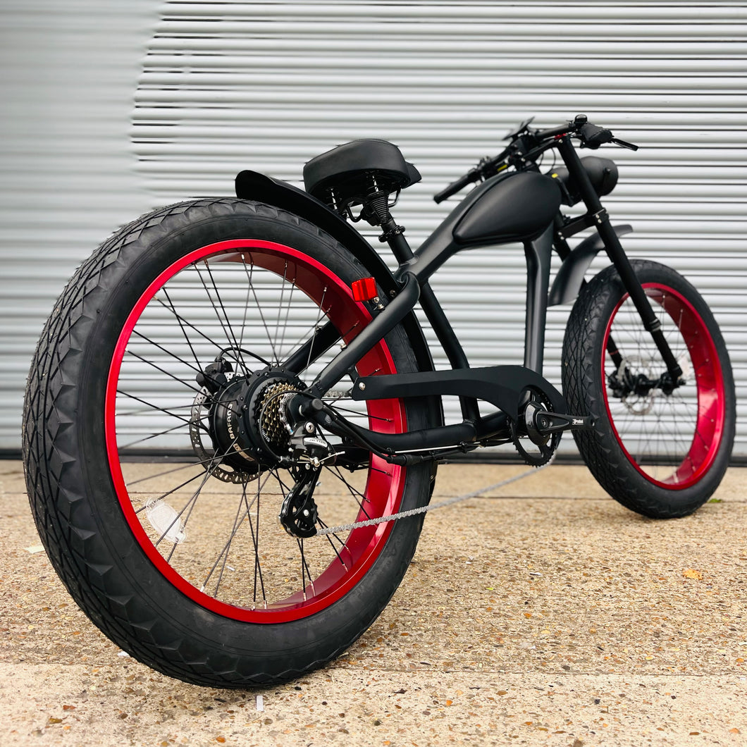 elektrofahrrad 750 watt Cooler King 750STR BLACK EDITION eBike – 48-V-Elektrofahrrad im Retro- – Cooler King eBikes
