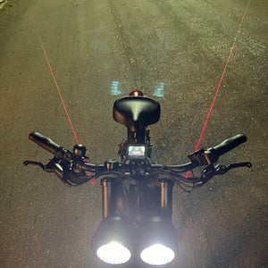 Meilan Smart Bike Tail, Brake Light, Indicators and Laser - Wireless - USB Charge