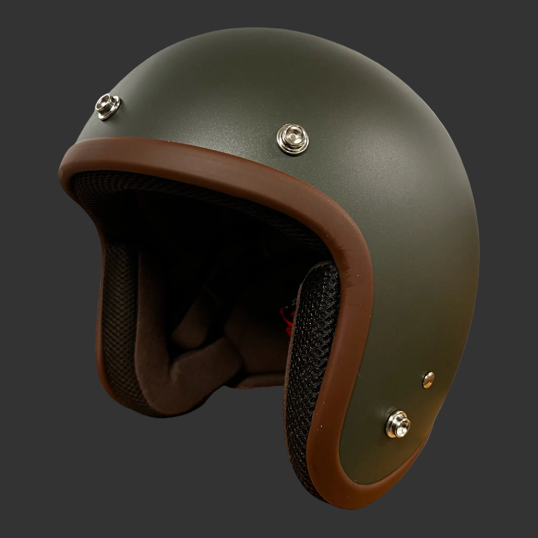 Cooler King Helmet - Matt Green - Tan Lined – Cooler King eBikes