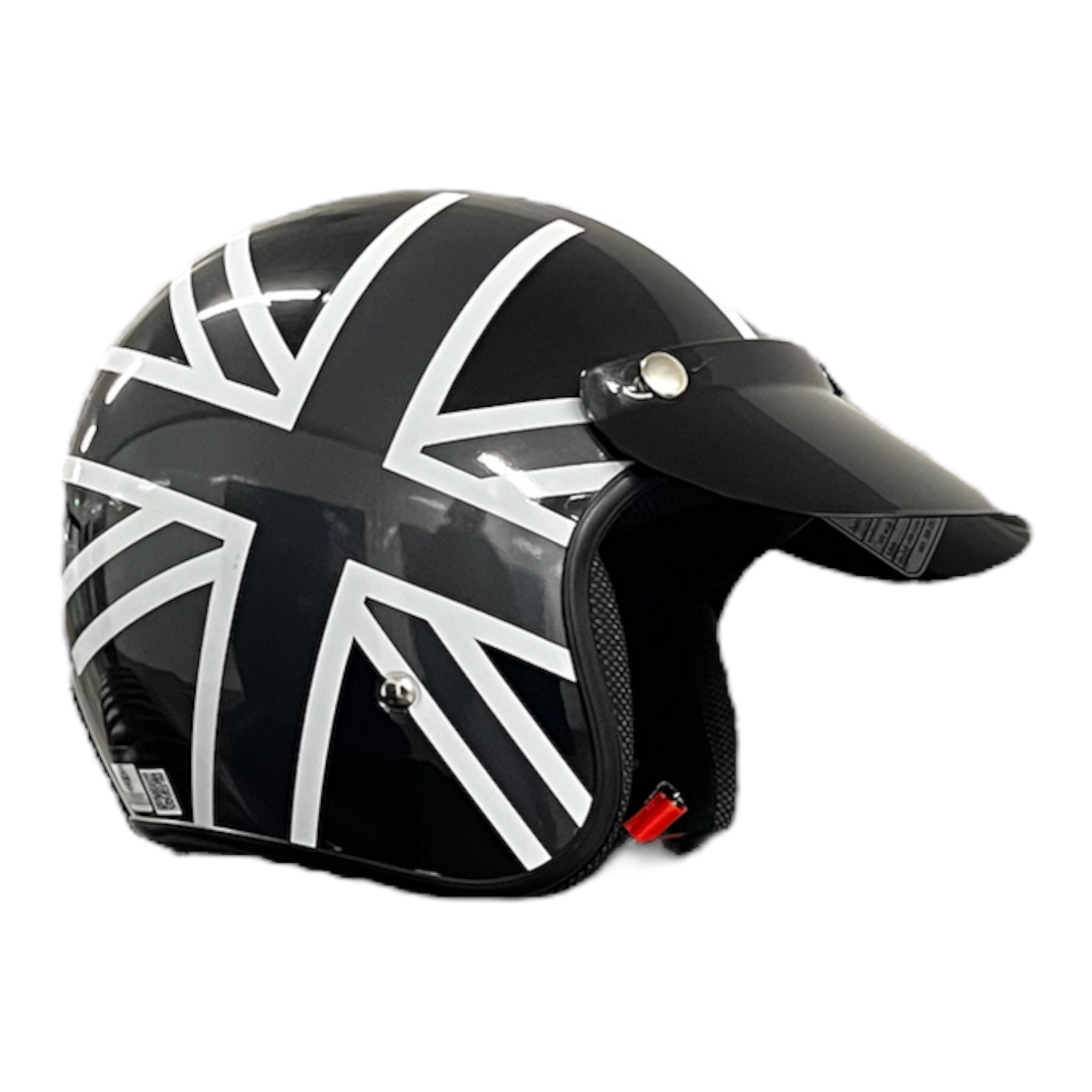 Union jack open face hot sale helmet