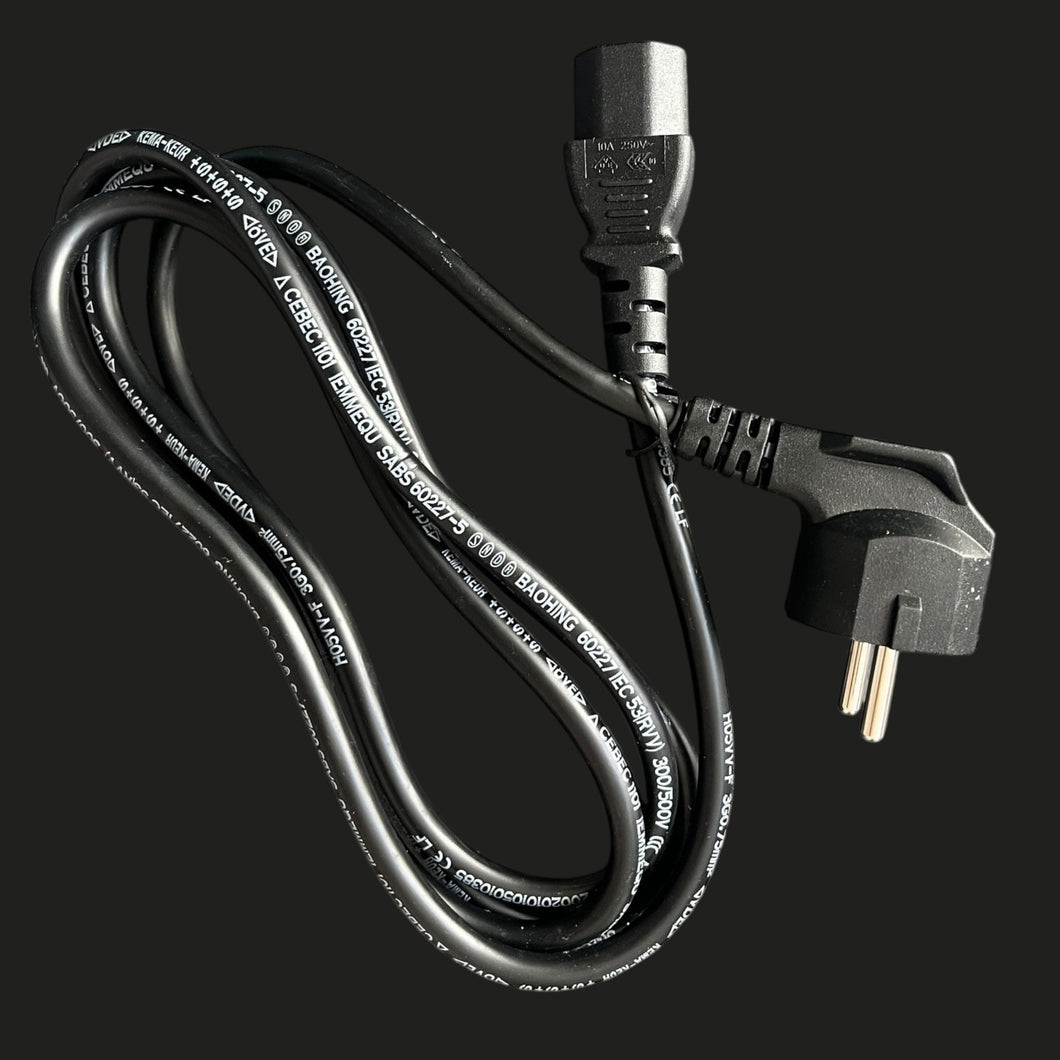 ladekabel für elektrofahrrad Ladekabel – IEC C13 auf 2-poligen EU-Stecker – Cooler King eBikes