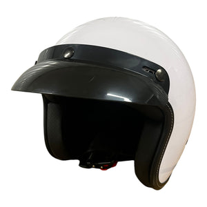 Casque Cooler King - Blanc brillant - Doublure noire