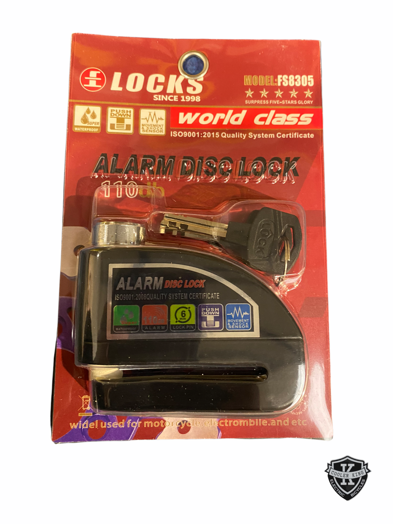 Alarm Disc Brake Lock by LOCKS – Cooler King eBikes