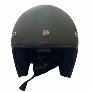 Cooler King Helmet - Lucky 8 Ball - Matt Black / Slate Grey - Black Lined