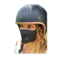 Load image into Gallery viewer, Black Washable Anti-Pollution Face Mask with Breathe Valve