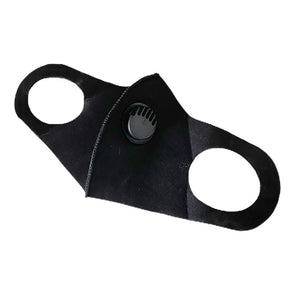 Black Washable Anti-Pollution Face Mask with Breathe Valve