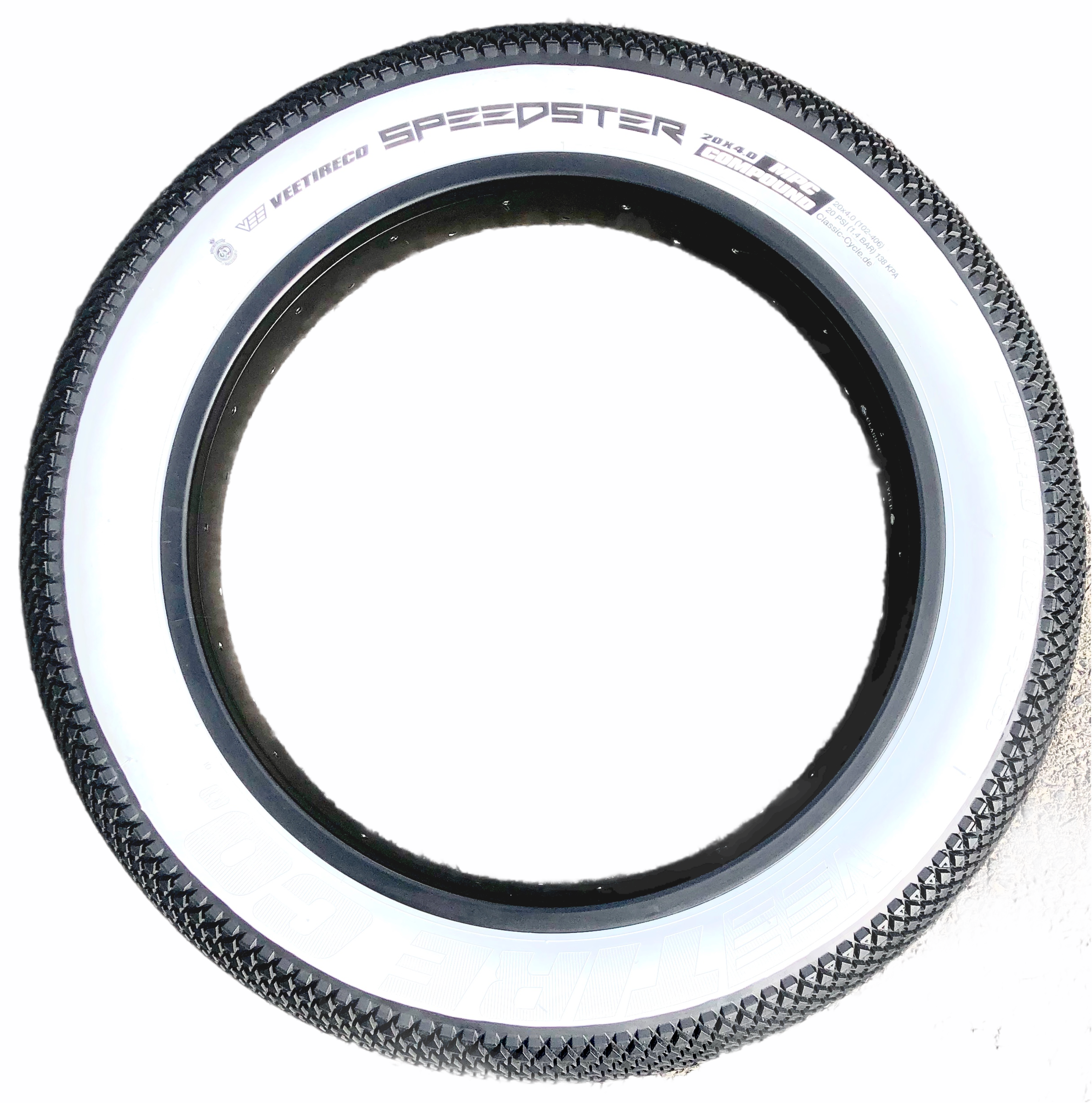 White wall bike shop tires 20 inch